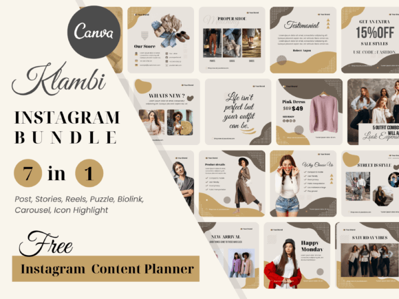 Download Canva Instagram Templates for Fashion - Instagram Collection