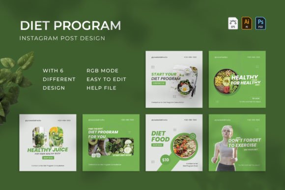 Download Diet Program - Instagram Post - Instagram Collection