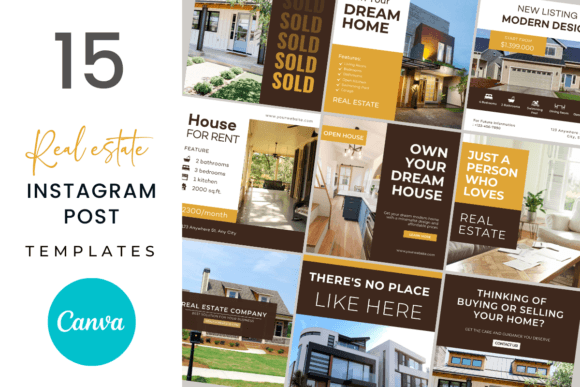 Download 15 Real Estate Instagram Post Templates - Instagram Collection