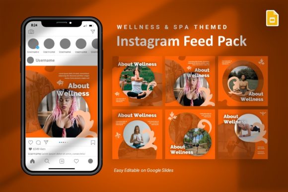 Download Instagram Feed - Wellness Google Slides - Instagram Collection