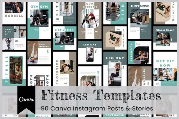 Download Fitness Canva Instagram Template - Instagram Collection