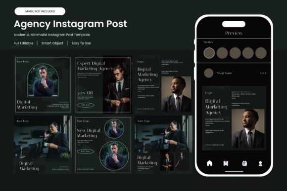 Download Agency Instagram Feed Design Bundel - Instagram Collection