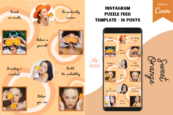 Download Canva Instagram Puzzle Feed Template - Instagram Collection