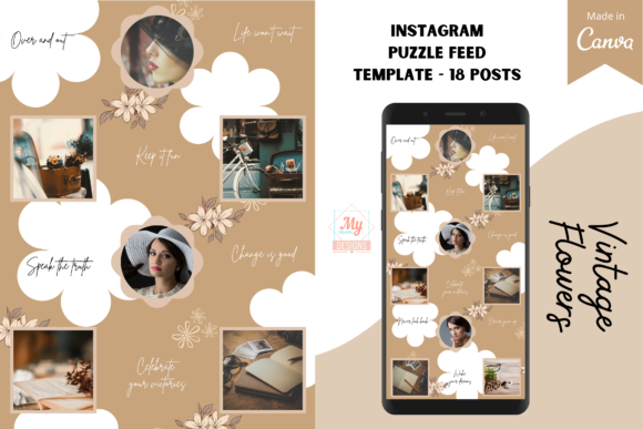 Download Canva Instagram Puzzle Feed Template - Instagram Collection