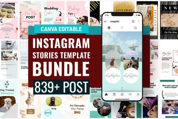 Download Instagram Story Canva Template Bundle - Instagram story Collection