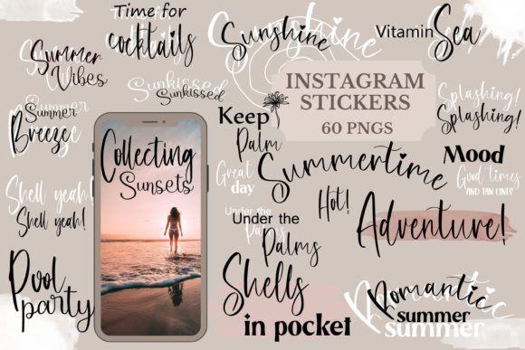 Download Summertime Instagram Story Stickers - Instagram story Collection