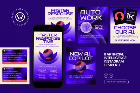 Download AI Instagram Template - Instagram Collection