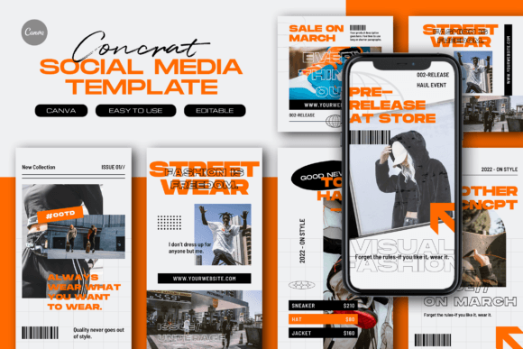 Download Concrat Fashion Instagram Template - Instagram Collection