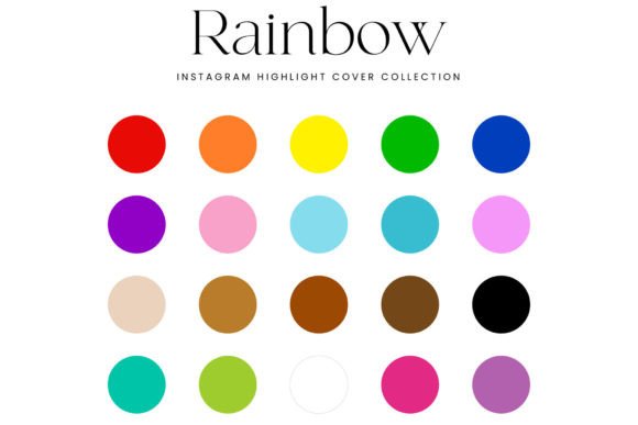 Download Rainbow Instagram Highlight Covers - Instagram Collection