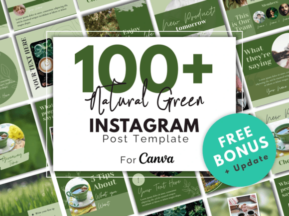 Download Natural Green Instagram Template - Instagram Collection