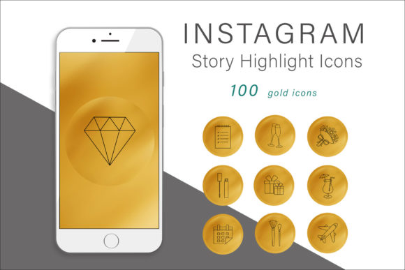 Download Gold Instagram Story Highlight Icons - Instagram story Collection