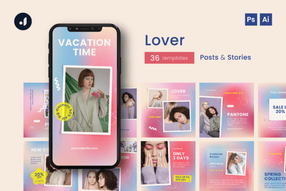 Download Lover Instagram Template - Instagram Collection