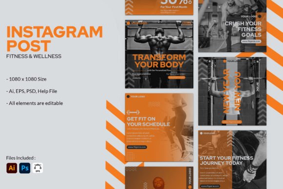 Download Fitness and Wellness - Instagram Post - Instagram Collection