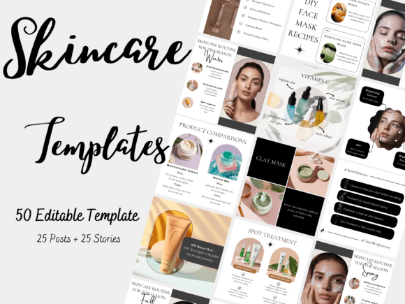 Download Skincare Coaching Instagram Template - Instagram Collection