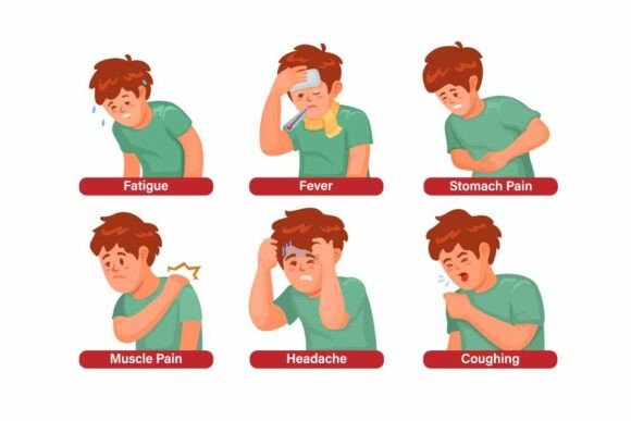 Download Medical Symptom Character Set Vector - Premium Resources